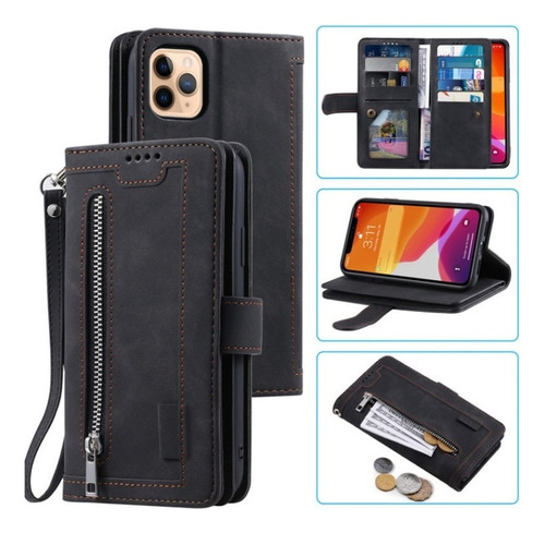 Fundas Para Samsung Cartera De Tarjetero Con Cremallera Z