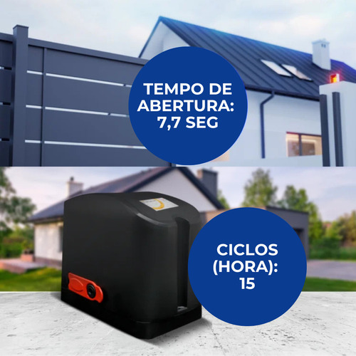Motor De Portao Garen Fit Connect 127v+3.5m Cremalheira