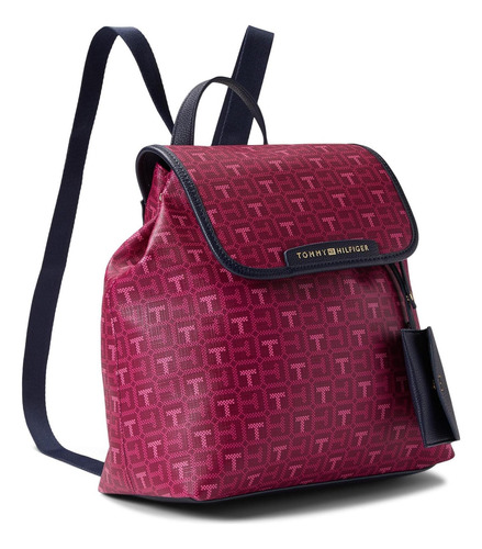 Tommy Hilfiger Kennedy Ii Mochila Con Solapa Monograma Talla
