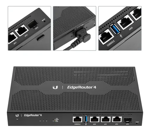 Router Ubiquiti Edgerouter 4 Con (3) 10/100/1000 Mbps Ether