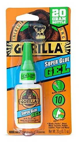 Gel De Super Cola De Gorila, 20 Gramos, Transparente