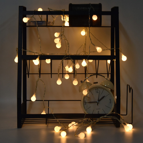 Cadena De 6 M, 40 Led, Globo, 2 Modos, Impermeable Para Boda