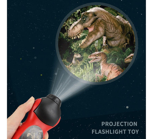 Cistmas Dinosaurio Proyección Antorcha Linterna Educativa