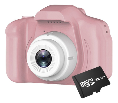 Imagen 1 de 10 de Cámara Digital Full Hd Niños Niñas + Memoria Micro Sd 32gb