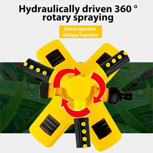Aspersor De Gramado De Jardim, Rotação Automática De 360°