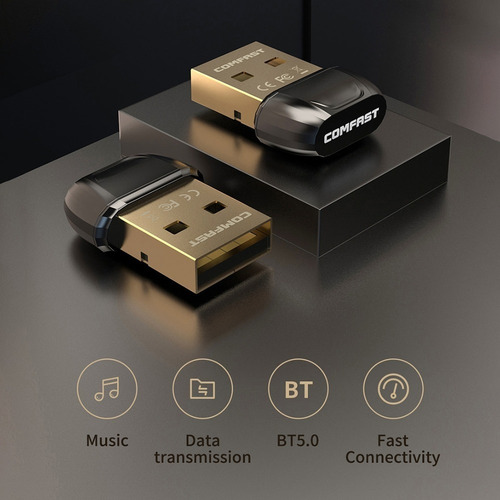 Imagen 4 de 10 de Adaptador Usb Bluetooth 5.0 Comfast 10m Windows Pc
