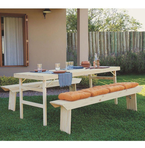 Conjunto Tramontina Naturalle 91750/100 1 Mesa E 2 Bancos