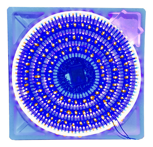 Serie De Luces Navideñas 500led Blanco Calido Con Azul 27m