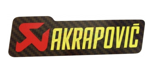 Adesivo De Escapamento Akrapovic  P   10,3 X 3,0 Cm