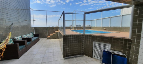 Imagem 4 de 30 de Cobertura Duplex 3 Dormitórios - Entrada R$ 550 Mil - 150 Metros Praia - Piscina Privativa- Amj510