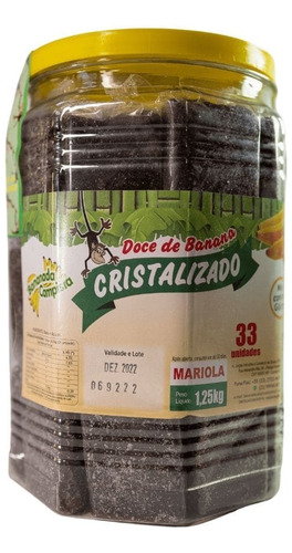 Doce De Banana (mariola) Bananada Campista  1,025kg Pote