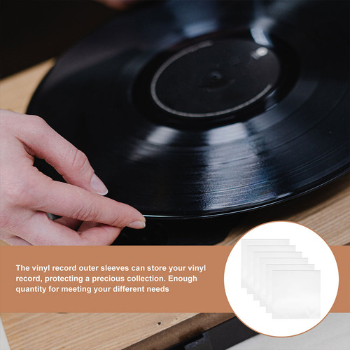 20 Unidades De Disco De Vinilo Autoadhesivo Con Fundas Exter