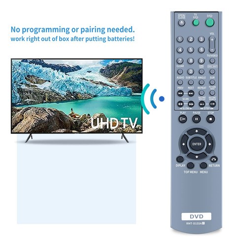 Remote Control Replacement For Sony Cd/dvd Player Dvp-nc625