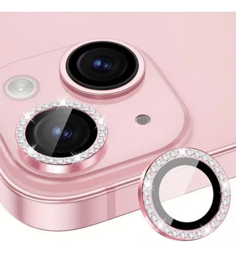 Protector Camara Xiaomi Redmi 13c 4g Strass Rosa Claro