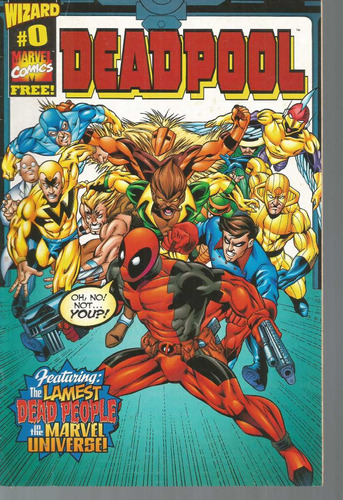 Deadpool N° 00 Zero - 18 Páginas Em Inglês - Editora Marvel - Formato 17 X 25,5 - Capa Mole - 1998 - Bonellihq Cx446 H23