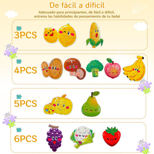 Rompecabezas De Animales Para Niños, 12 Piezas Rompecabezas