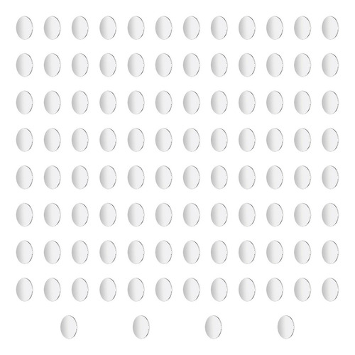 For 100 Piezas De Dijes De Disco De Acero Inoxidable Para