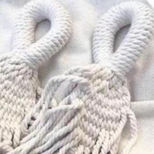 Hamaca De Macramé Bohemia Para Exteriores, Hamaca De Lona