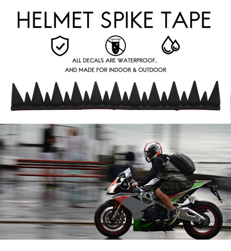 A Casco Reflectante Mohawk Spikes Rubber Saw Con Casco Rojo