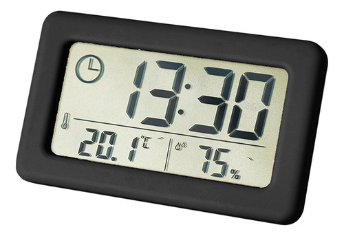 6 Digitals Wall Clock C Black C Black 9.6cmx5.8cmx1cm