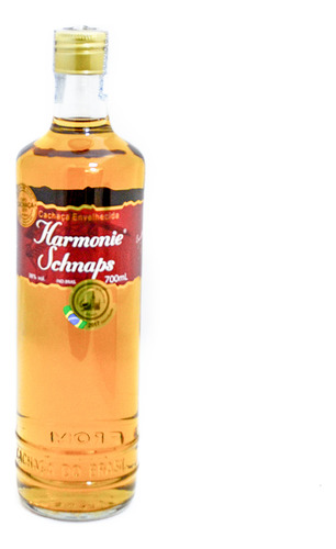 Cachaça Harmonie 700ml 38% Amburana Envelhecida