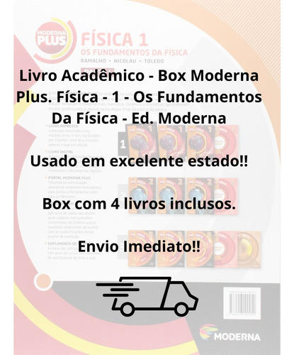 Box Moderna Plus. Física - 1 - Os Fundamentos Da Física - Ed. Moderna (Usado)