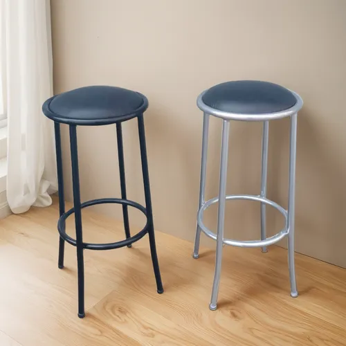 Banco Bar De Caño Asiento Redondo Reforzado -combox2+envio 