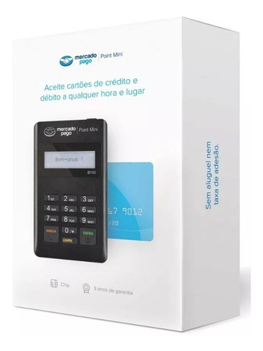 Maquininha Cartões Crédito Débito Point Mini Pronta Entrega