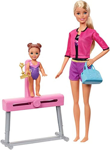 Muñeca Y Bebote  Barbie De Gimnasia, Mattel
