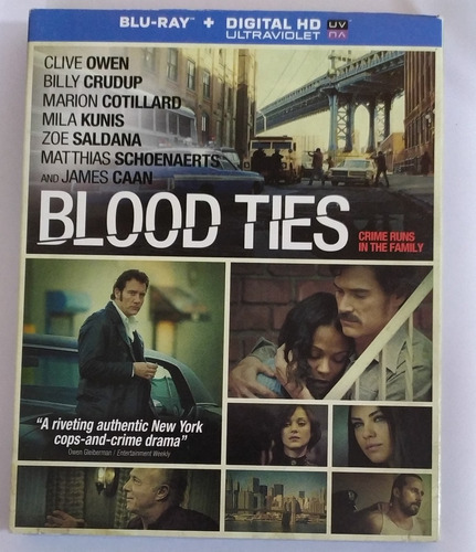 Blu Ray Blood Ties C Owen Canet Original 