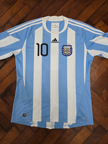 Camiseta Titular Seleccion Argentina 2010/11, Messi 10 L (Usado)