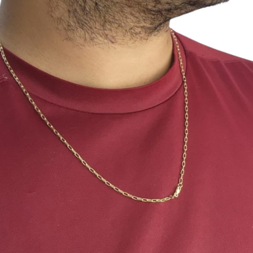 Corrente Cordao Ouro 18k Cartie Oca Grossa 60cm Masculino