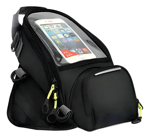 Bolsa de Tanque SZR para Moto Com Ímã, Impermeável e 4 Bolsos