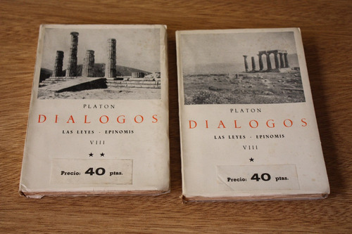 Diálogos - Platón - Tomo 8 - Bergua Ed. Ibericas - 2 Libros