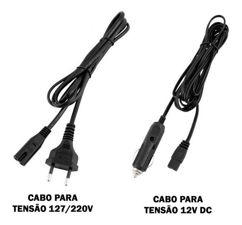 Compressor de ar mini elétrico portátil Vonder CAV 150 120W 12V/127V/220V preto/amarelo