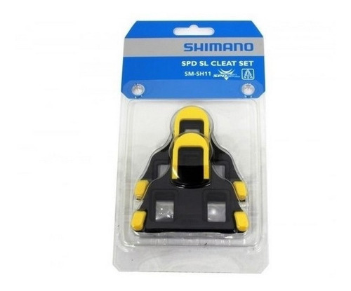 Taquinho Shimano P/pedal Speed Sm Sh11 Amarelo Flutuante