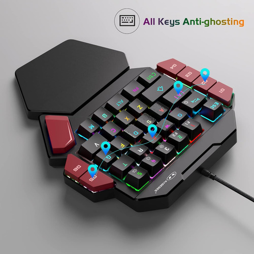 Magegee Teclado Profesional Para Juegos Con Una Mano,...