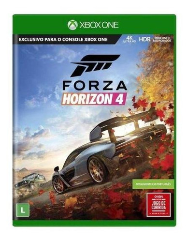 Forza Horizon 4 Xbox One Midia Fisica - Novo - Lacrado - 4k