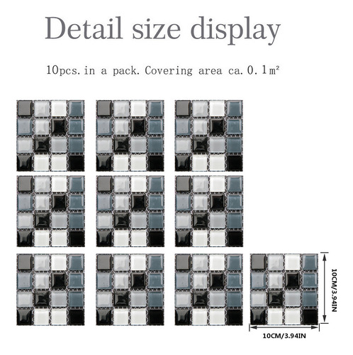 Pegatinas De Pared Autoadhesivas J 3d Con Forma De Azulejo D