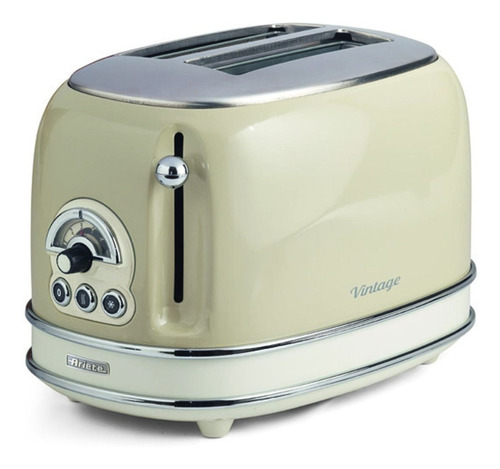 Tostadora Vintage Dos Panes Crema-810w-ariete Italia 15503