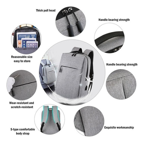 Bolso Portalaptop Multifuncional, Mochila Unisex