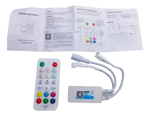 Vrabocry Sp648e Ws2811 Controlador Ws2812b Controlador Led D