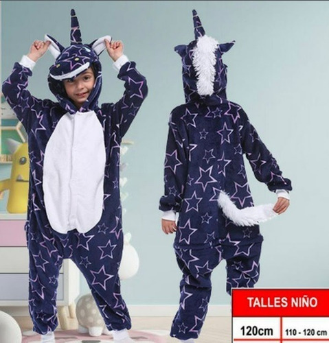 Pijama Kigurumi Unirornio Infantil Nena Arcoiris Importado C