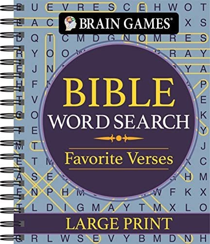 Book : Brain Games - Bible Word Search Favorite Verses -...