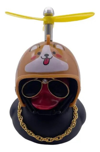 Patito Casco Perrito Pato Hule Patico Decorativo Auto 