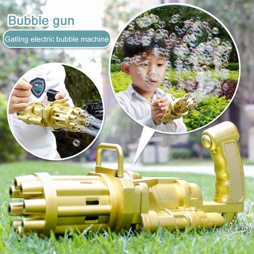 Imagen 4 de 7 de 2 Piezas De Pistola De Burbujas Eléctrica Máquina De Burbuja