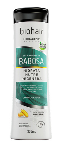 Condicionador Biohair Com Óleo De Babosa 350ml + Queratina