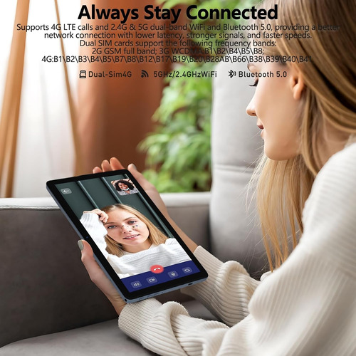 Tablet 10 Pulgadas Android 14 4g 128 Gb+14 Gb Ram Octa-core