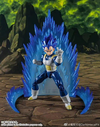 Action Figure Vegeta Super Sayajin God Blue Demonial Fit