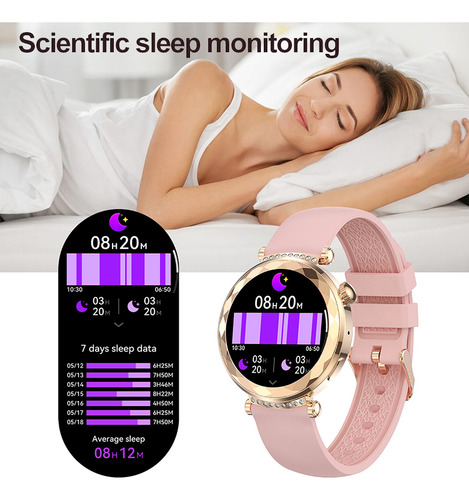 Amoled Smart Watch Deporte Pulsera Reloj Inteligent Mujer